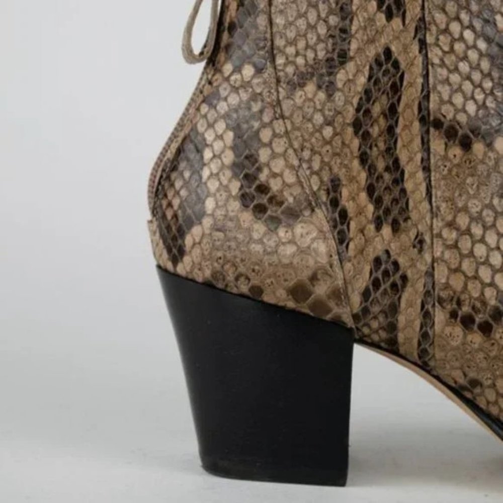 Alexandre Birman Python Ankle Boots - image 8